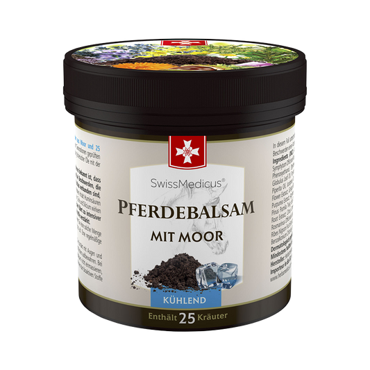Paardenbalsem verkoelend met turf